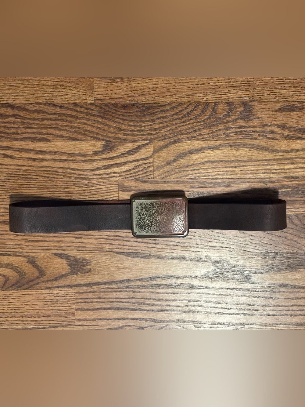 Vintage Express Design Studio Leather Western Belt Made in England Y2K